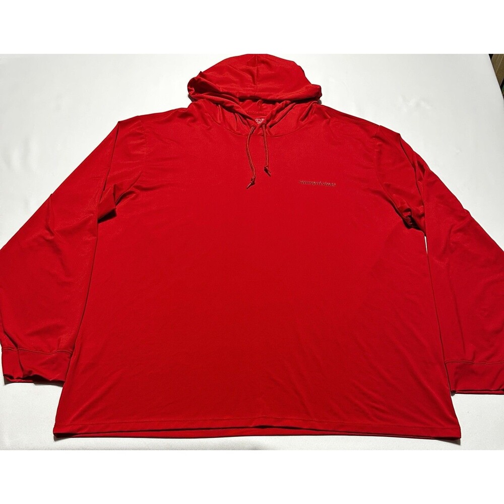 Vineyard Vines Performance Shirt Hood Hoodie Mens Size XL Long Sleeve Tech READ*